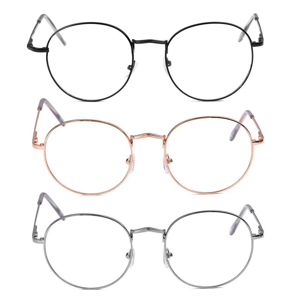 Mắt Kính Gọng Tròn Oversize Thời Trang