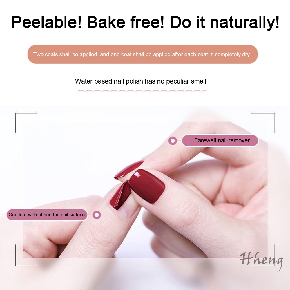 YADORNOS Sơn Móng Tay Dạng Lột Bền Màu Không Mùi Không Thấm Nước