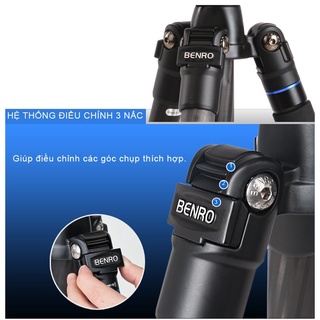 Chân máy ảnh Benro FIF19CIB0, Carbon