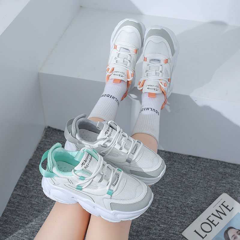 [Xu hướng năm 2021] Giày thể thao nữ khuynh hướng cao cấp  Giày dép nữ Sneakers3 màu có sẵn (278)