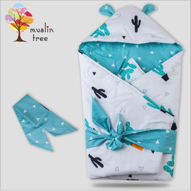 Chăn ủ bông thu đông Muslin tree