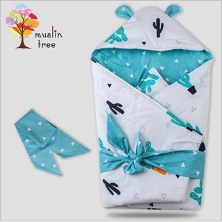 Chăn ủ bông thu đông Muslin tree