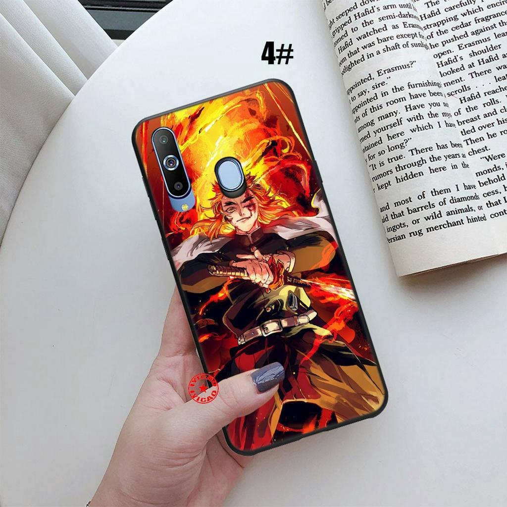 Ốp điện thoại hình Demon Slayer Kimetsu No Yaiba 62SA cho Samsung Galaxy A30S A20S A20E A10S A30 A20 A10 A9 A8 A7+