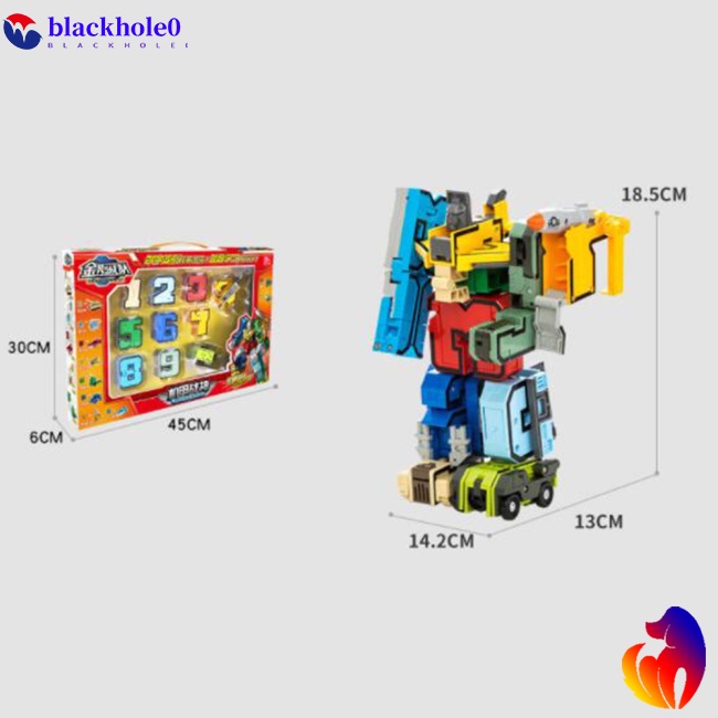 Đồ chơi trẻ em Lắp Ráp Rô Bốt Số 0-9 Độc Đáo Thú Vị Cho Bé