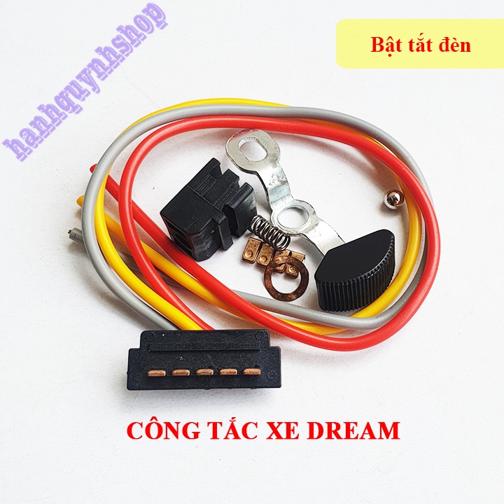 Bộ nút công tắc xe Dream loại đẹp có dây chờ