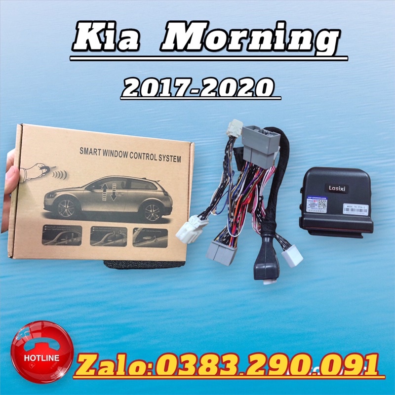 Tự Động Gập Gương Và Lên Xuống Kính Xe Kia Morning AT 2017 đến 2020 Hãng Lasixi