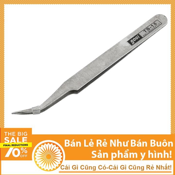 Nhíp Kẹp Linh Kiện GOOi - Loại Cong TS-15