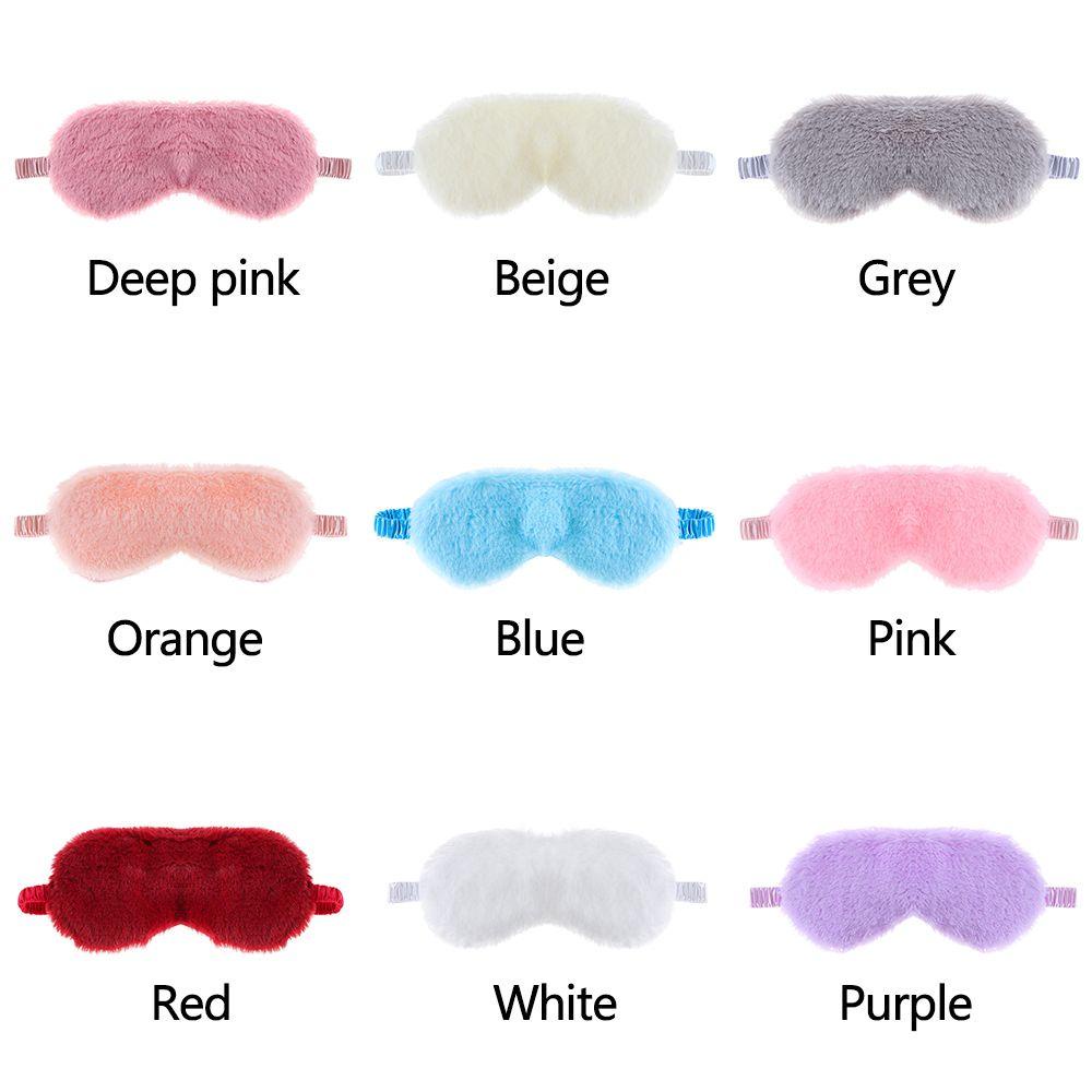 Bịt Mắt Ngủ Giả Lông Thỏ Giúp Thư Giãn Khi Đi Du Lịch