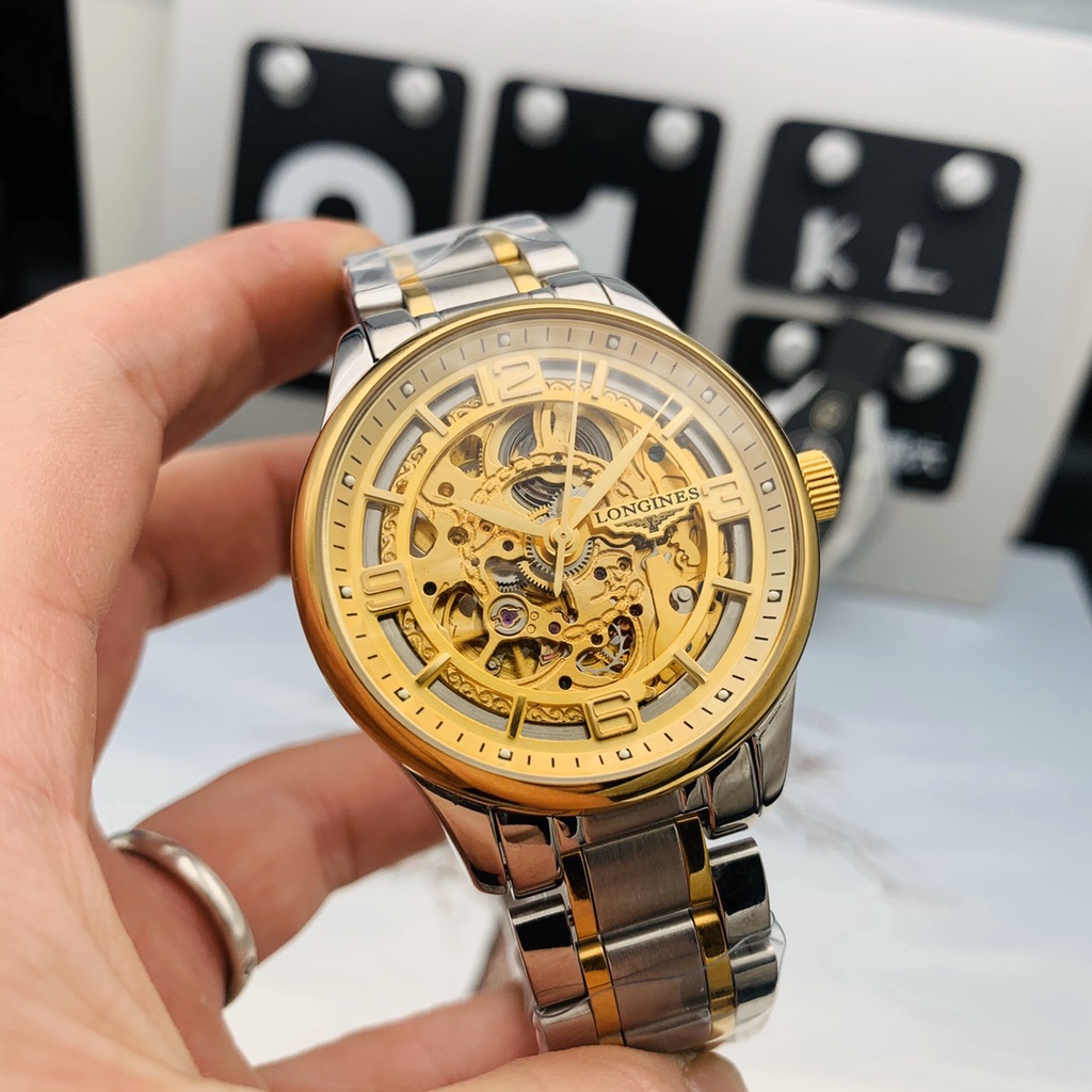 Đồng hồ nam Longines-Longines Đồng hồ nam tự động chuyển động cơ học Đường kính kính cường lực khoáng 40mm