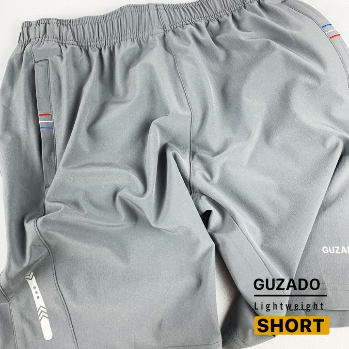 Quần Short Gió Nam Guzado(4 Màu), Vải Mềm Mịn, Siêu Nhẹ, Dáng Thể Thao, Vận Động Thoải Mái GSR03