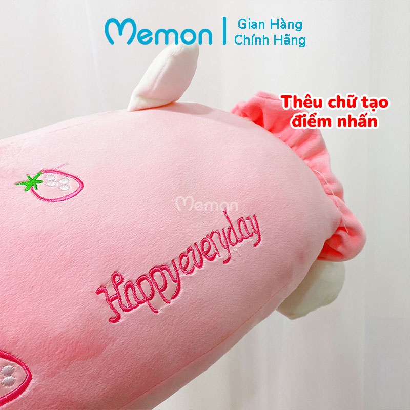 [Mã LIFEXANH03 giảm 10% đơn 500K] Gối Ôm Mèo Dâu Nhồi Bông Cao Cấp Memon