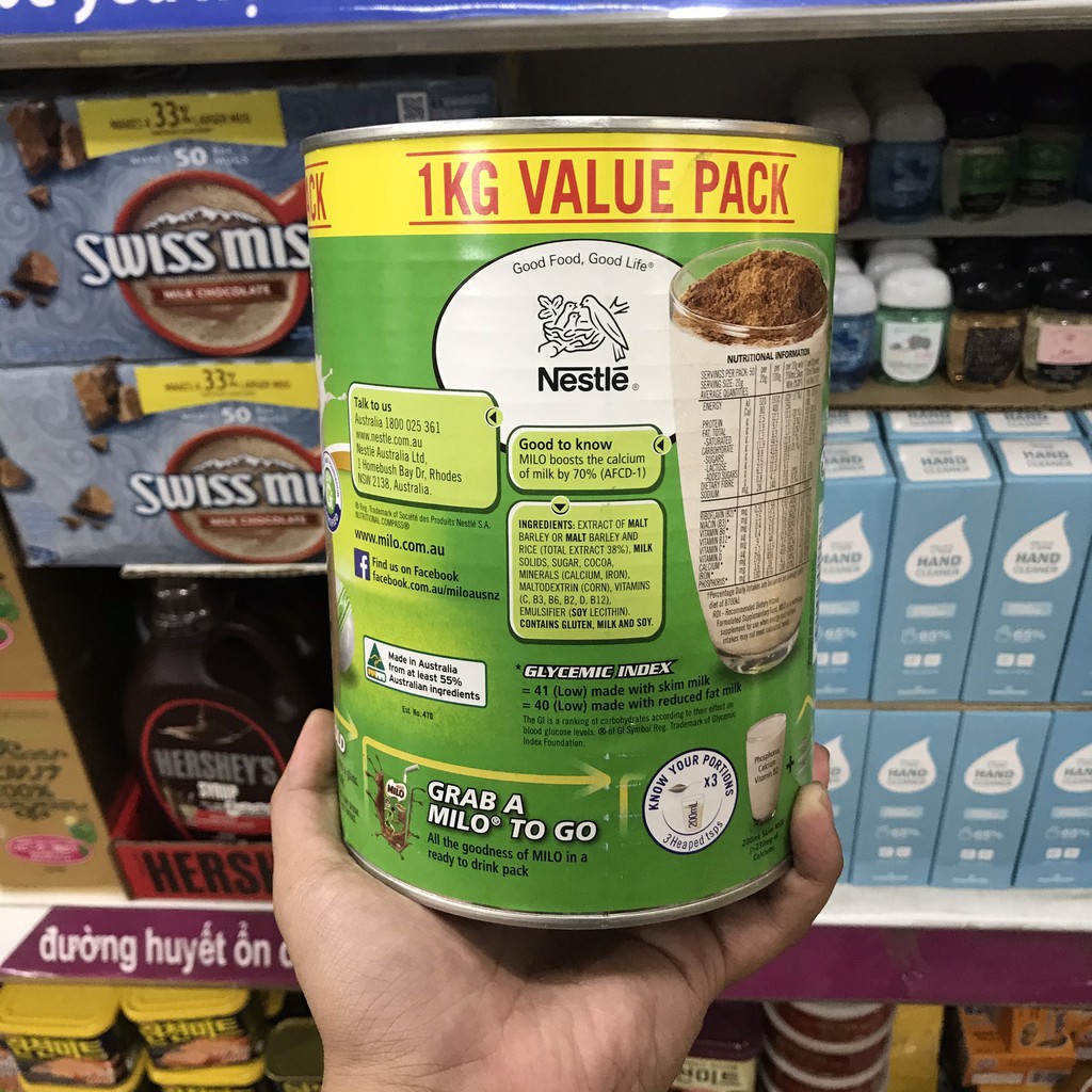 Milo Úc Nestle Chính Hãng 1kg | BigBuy360 - bigbuy360.vn