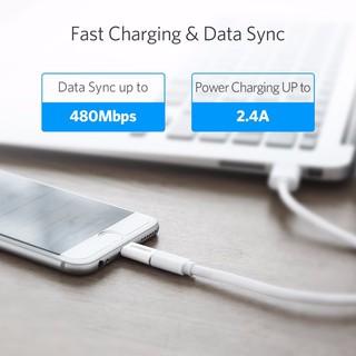 Đầu chuyển đổi cáp sạc lightning UGREEN Micro USB sang 8 Pin