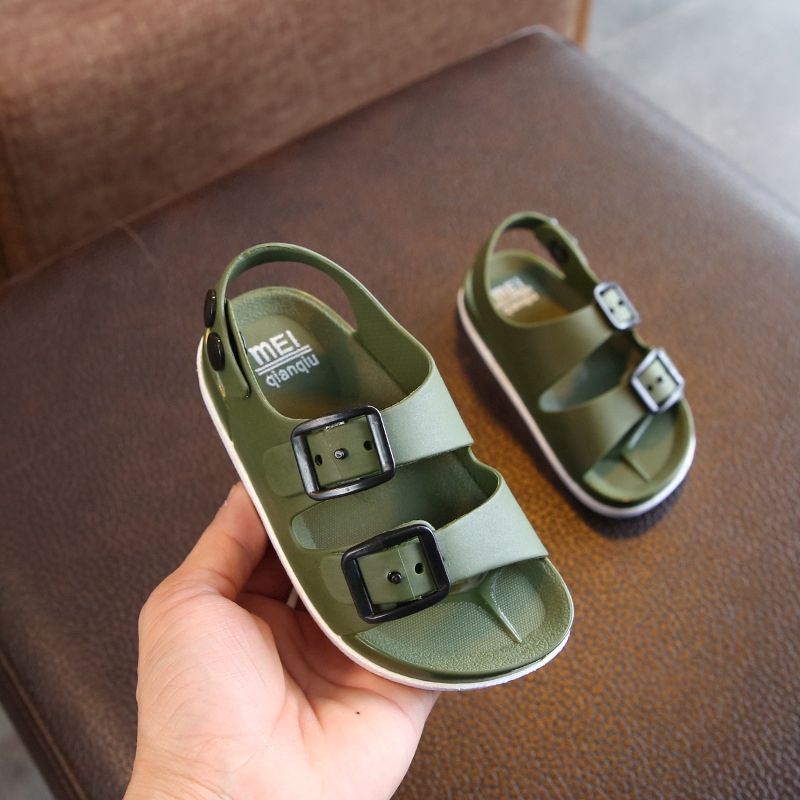 Sandal PVC chống trượt phong cách Anh Quốc hợp thời trang cho bé 1-4 tuổi