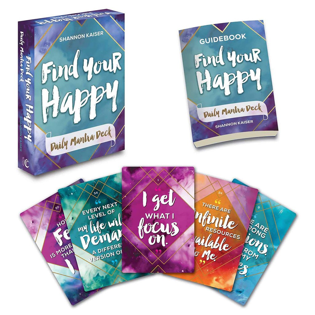 Bộ Bài Find Your Happy Daily Mantra Deck (Mystic House Tarot Shop)