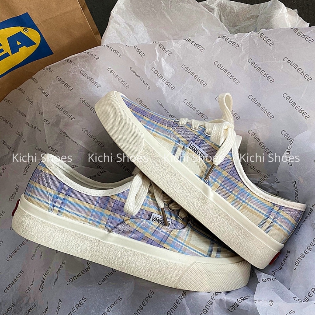 Giày vải canvas cổ thấp đế bằng phong cách Ulzzang cho nữ - Kichi Shoes mã JL6920