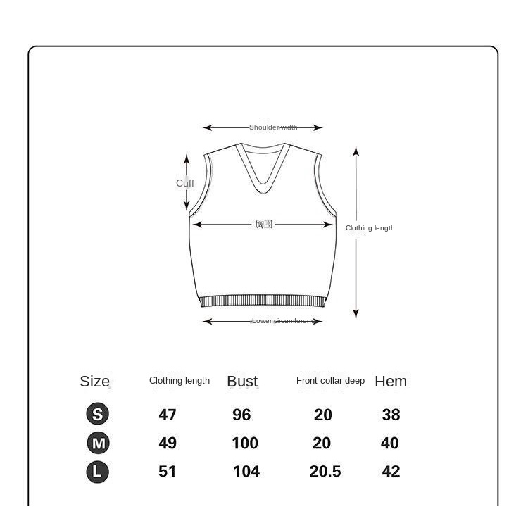 Áo khoác ghi lê dệt kim cổ tròn in chữ thời trang thu đông cho nữ