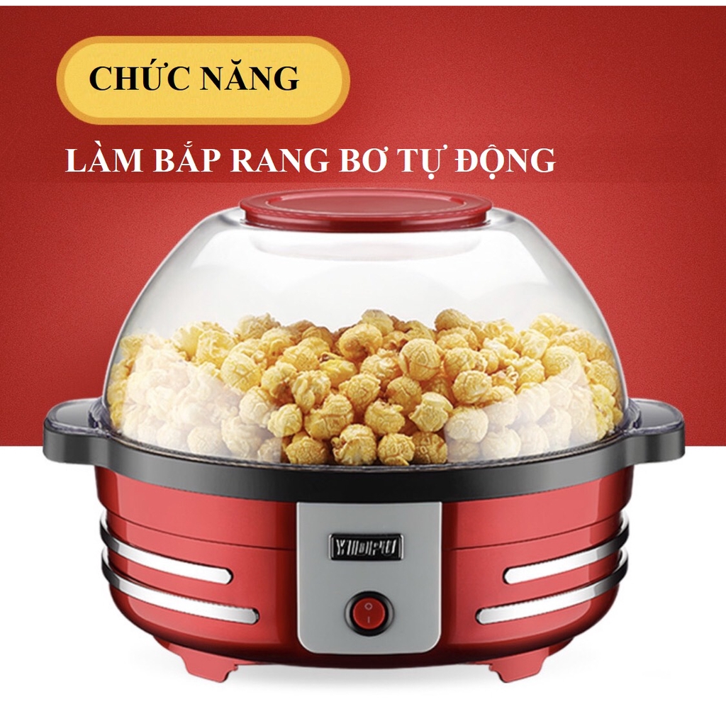 Máy làm bắp rang bơ, bỏng ngô, nướng thịt 2 in 1 tự động 5L - YD108B cao cấp tiện lợi