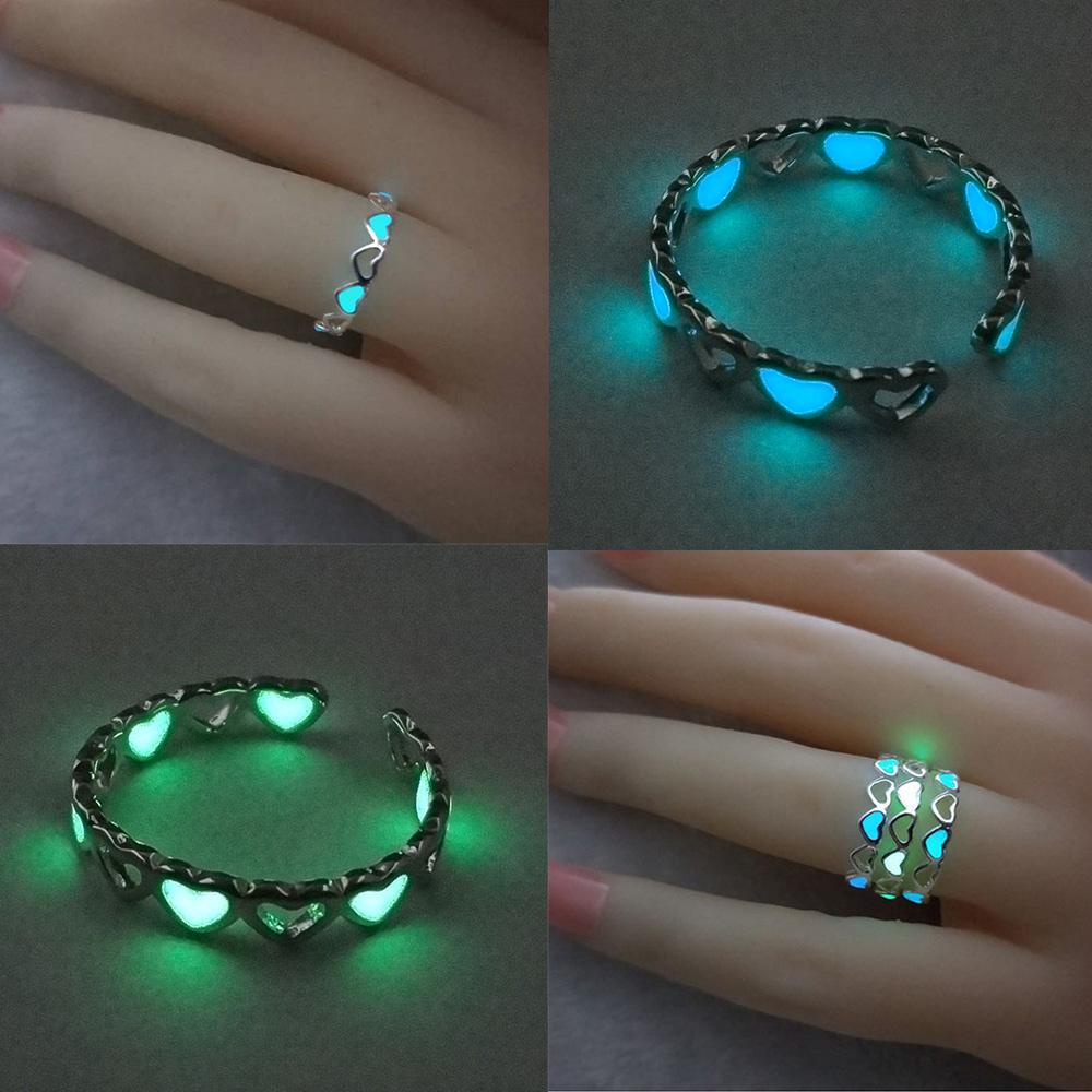1 Nhẫn Phát Sáng Trong Đêm Có Thể Điều Chỉnh Kích Cỡ