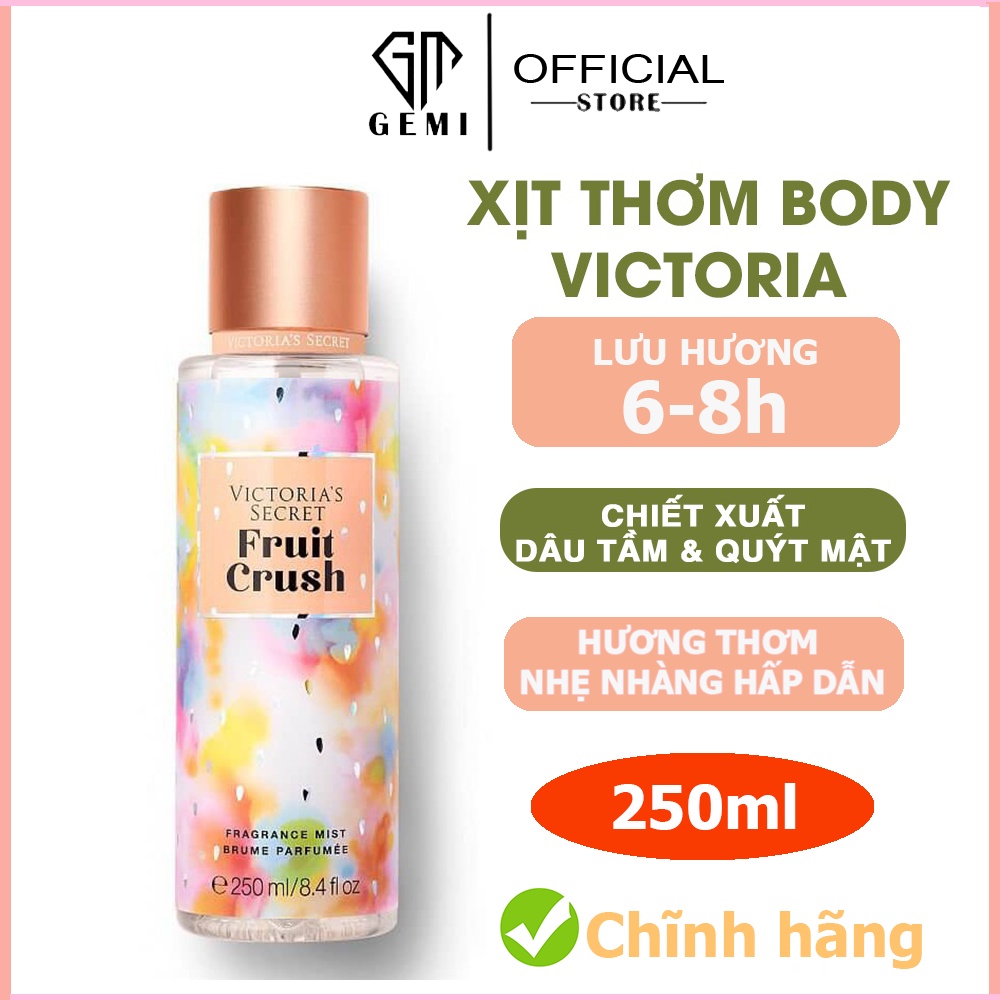Xịt Thơm Body 💞𝑭𝒓𝒆𝒆𝒔𝒉𝒊𝒑💖 Xịt Thơm Toàn Thân Victoria's Secret 💋 FRUIT CRUSH ❤Body Mist 250ml - Xịt BODY