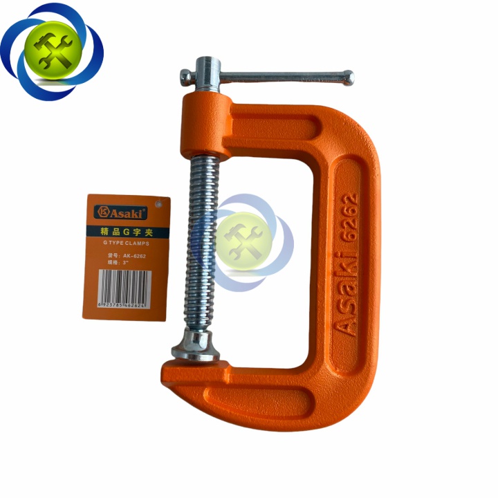 Cảo chữ C ASAKI AK-6262 loại 3 inch 75mm