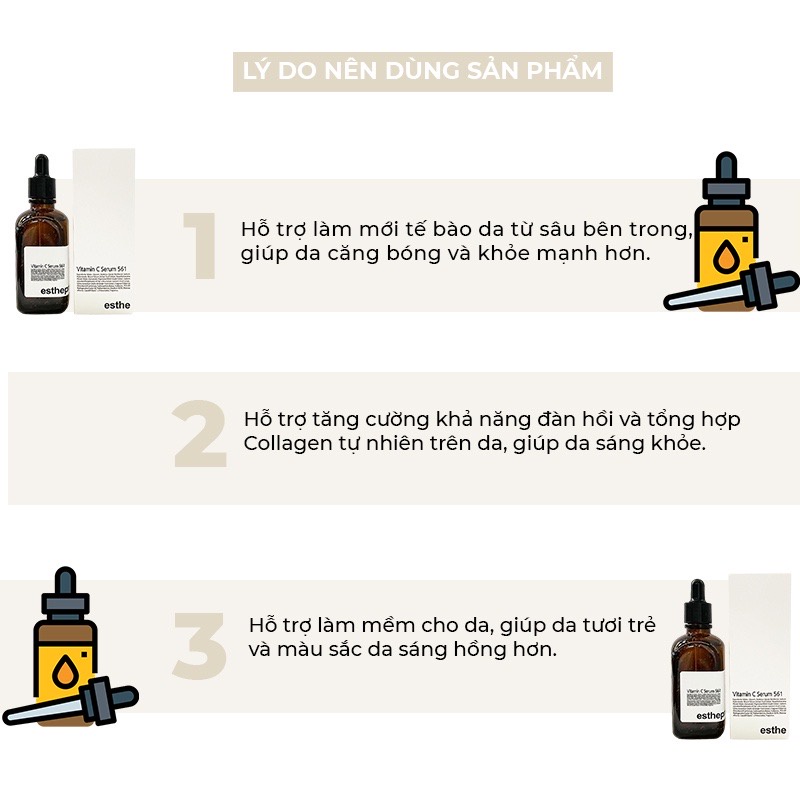 Serum Trắng Sáng Da Chống Lão Hóa Esthemax Vitamin C Serum 561 chai 100ml