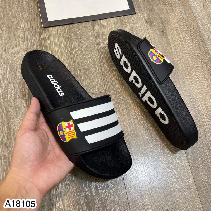 Dép quai ngang 3 sọc adidas mới nhất_Dép unisex dáng thể thao_Dép lê nam cao cấp nhất 2021