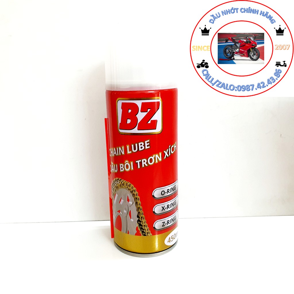 CHAI XỊT DƯỠNG SÊN XÍCH BZ CHAIN LUBE 450ML