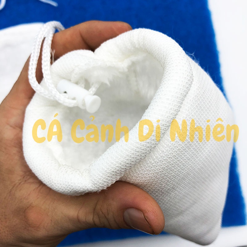 Túi lọc nước giữ cặn hồ cá loại DÀY có dây rút bằng vải bông