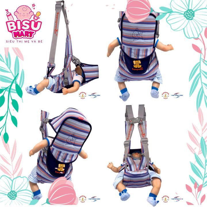 Địu em bé J-Style Tư Thế Nằm Hoặc Ngồi Cho Bé Supeguardo 3 in 1