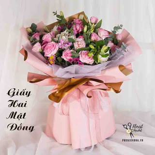 GIẤY GÓI HOA - GIẤY HAI MẶT ĐỒNG