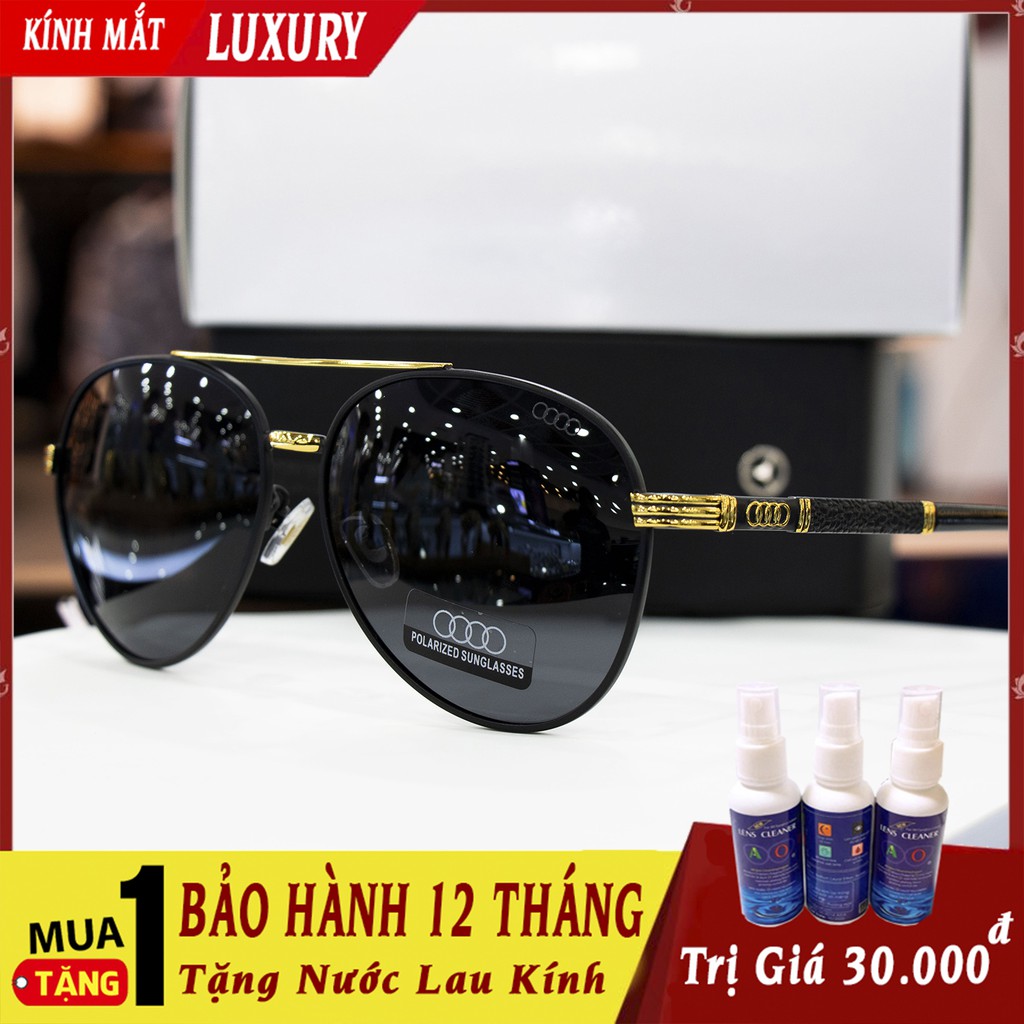 Kính mát nam Audi A190 tròng Polazied, chống lóa, thể hiện đẳng cấp quý ông Bảo Hành 12 Tháng Lỗi 1 đổi 1
