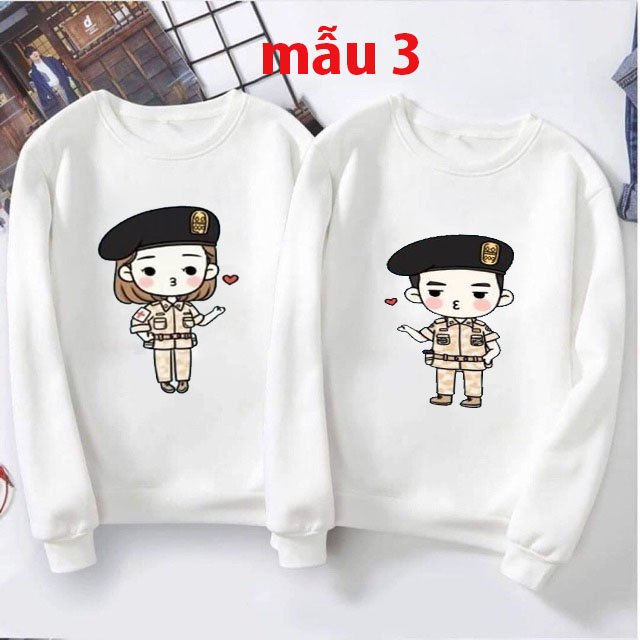 Các mẫu áo đôi cute các hình couple