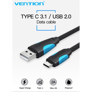 Dây Cáp USB 2.0 to Type - C Vention dài 1,5m