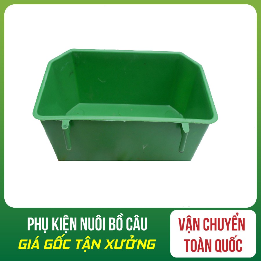 COMBO 10 MÁNG ĂN XANH CHO CHIM BỒ CÂU - MÁNG ĂN XANH - MÁNG ĂN CHO CHIM - MÁNG ĂN XANH