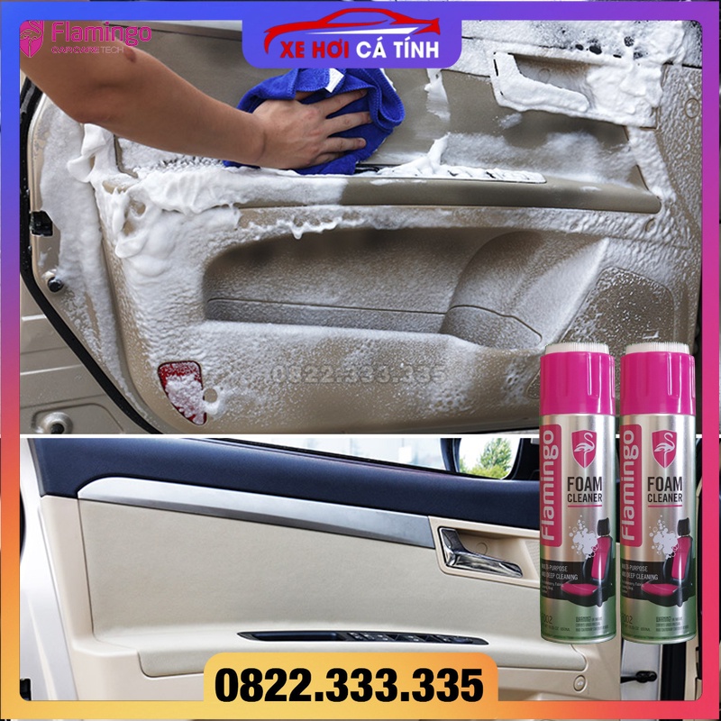Bọt vệ sinh đa năng Flamingo Foam Cleaner F002 hàng chính hãng chất lượng cao