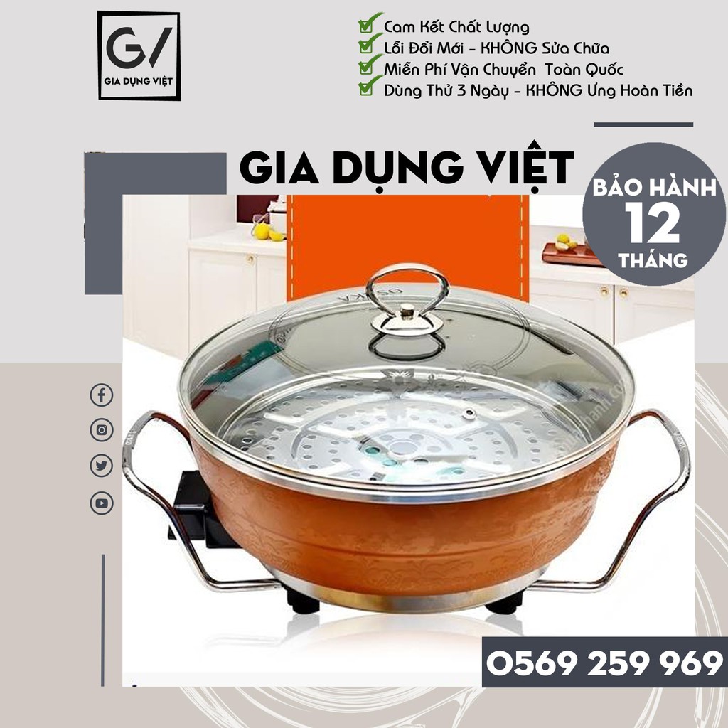 NỒI LẨU ĐIỆN ĐA NĂNG OSAKA ( Bảo Hành 12 Tháng ) .