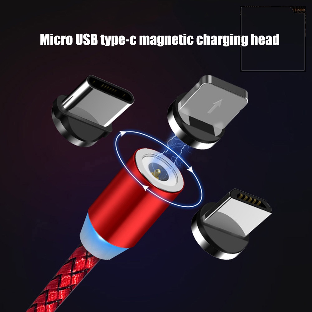 Dây Cáp Sạc Nam Châm Cổng Micro Usb Type C Cho Điện Thoại Android Iphone