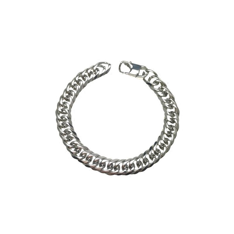 Vòng Tay Thép Titan Màu Trơn Phong Cách Hiphop