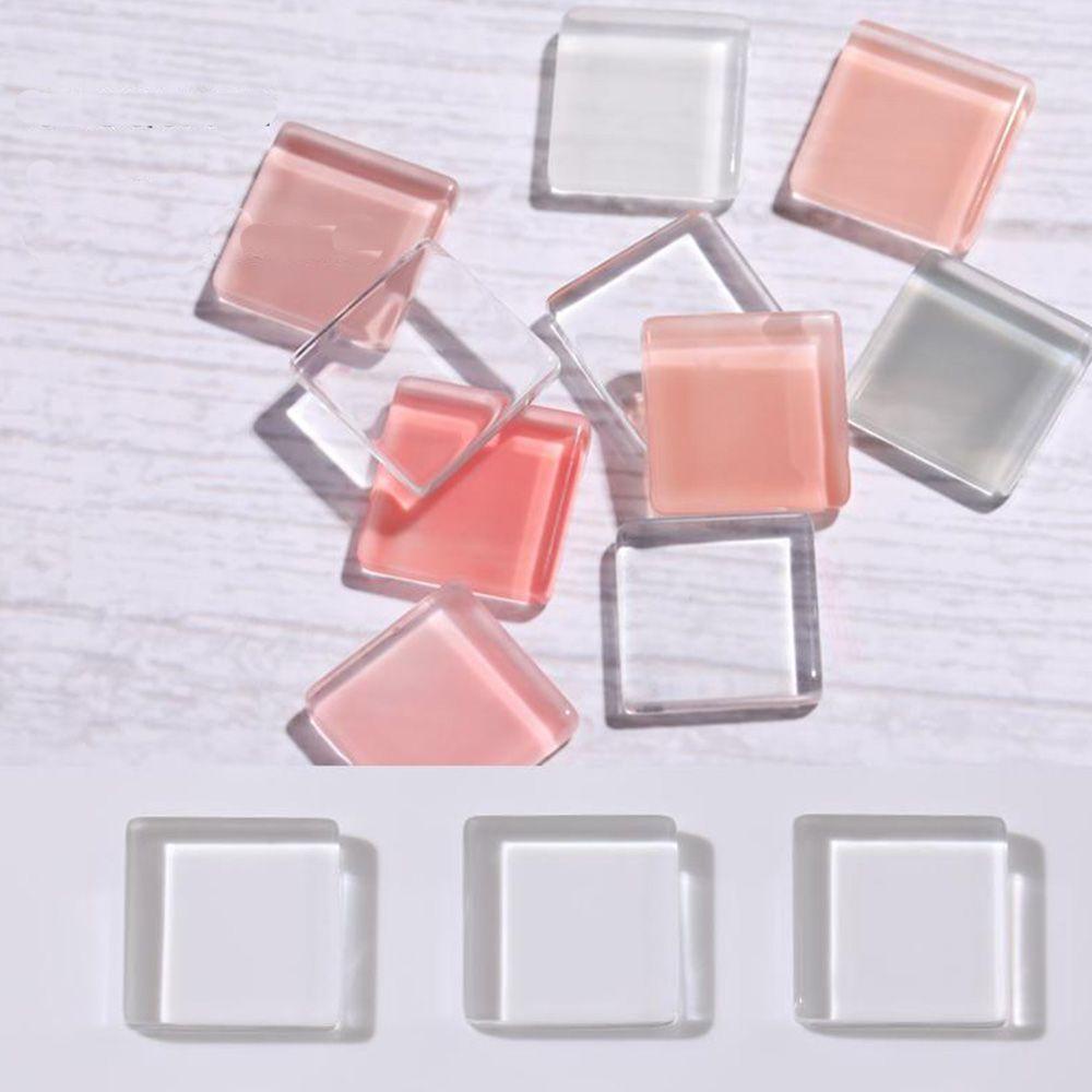 Kệ Trưng Bày Móng Tay Giả Hình Vuông Bằng Acrylic Màu Trong Suốt DIY