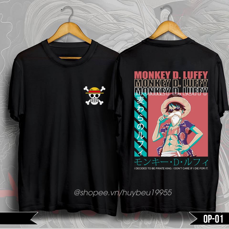 Áo thun onepiece, áo phông anime in hình one piece đảo hải tặc mẫu mới giá rẻ