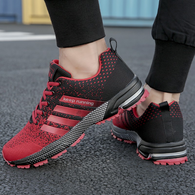 Plus Size 35-47  Giày thể thao siêu nhẹ thiết kế năng động thời trang cho nam AAA+ Marathon Sport Running Shoes