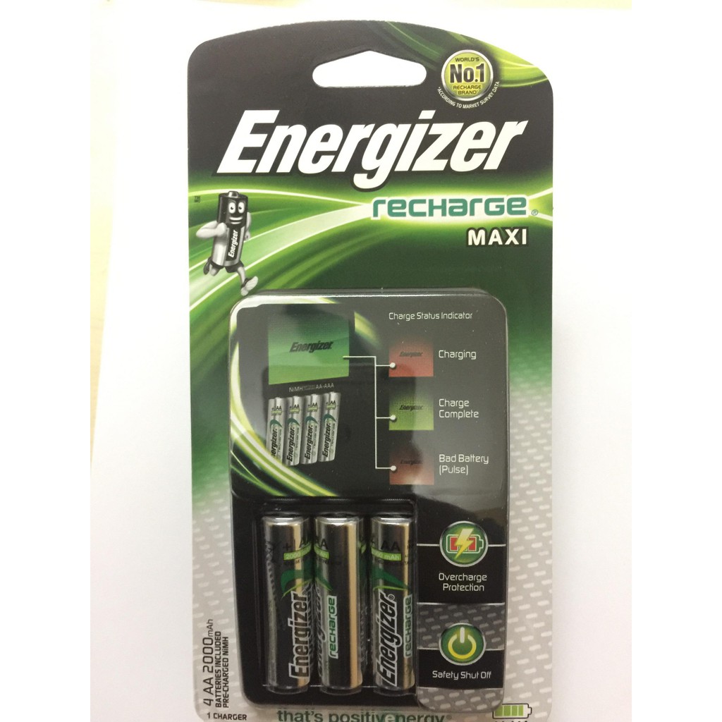 Máy sạc pin kèm 4 pin AA 2000mah Energizer