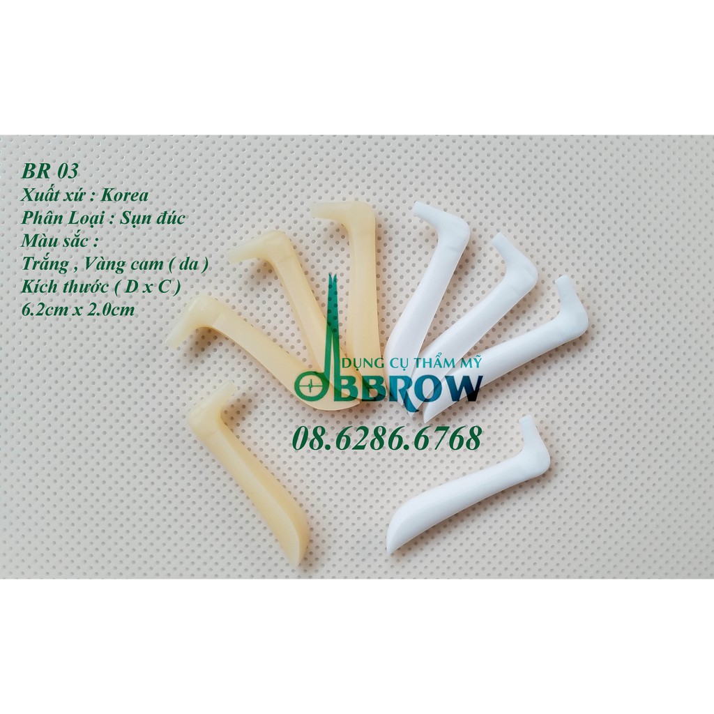 Sụn Mũi L Line - Silicon Đúc - Xuất Xứ Hàn Quốc BR 03 - 62 x 20 x