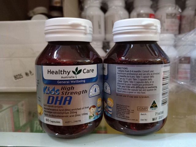 Viên Bổ Sung DHA Healthy Care Cho Trẻ Từ 1 Tháng Tuổi Của Úc