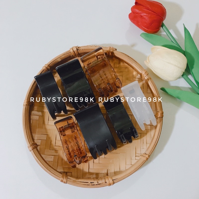 Kẹp tóc càng cua 3 răng, 5 răng mix nhiều màu