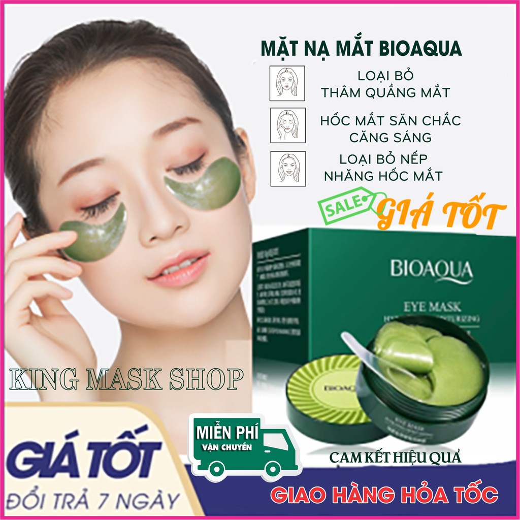 Mặt nạ mắt bioaqua tảo biển loại bỏ thâm quầng mắt