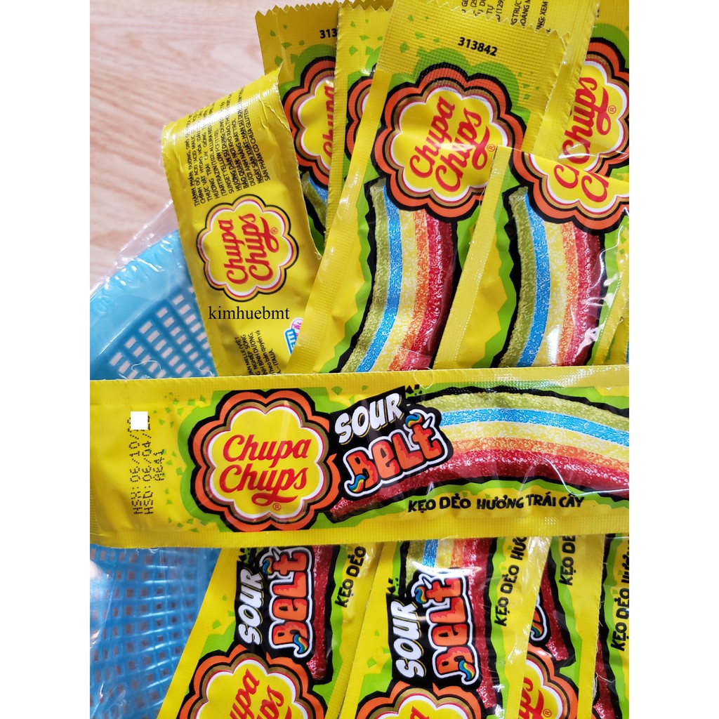 Kẹo Dẻo Chupa Chups Sour Belt (1 thanh dẻo)