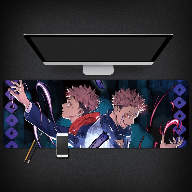 Jujutsu Kaisen Anime Peripheral Keyboard Pad Knotta Yuren Mouse Pad Gojo Satoru Double Sided Nuo Computer Desk Pad Perso