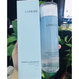 Nước hoa hồng Laneige cấp ẩm Essence Power Light fullsize tem phụ tiếng viêt 200ml